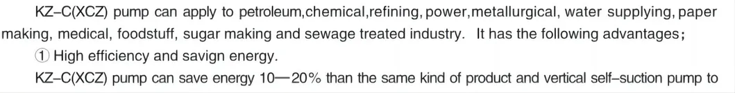 Chemical Industry Stainless Steel Material End Suction Pump